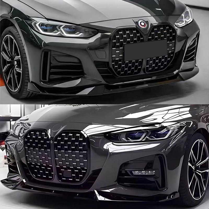 Car Front Bumper Splitter Lip Diffuser For BMW 4 Series G24 G26 420i 430i I4 M50 M-Sport Gran Coupe 4Door 2021-2024 ABS Body Kit