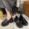 Platform British Style Women's Autumn New Mary Jane JK Uniform Small Leather Shoes Women
