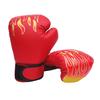 Leather Fighting Kickboxing Mitts Boxing Gloves Sparring Glove Boxing Training Glove Flame Gloves