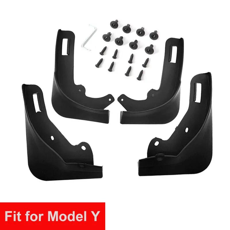 Mudflaps Mud Flaps Splash Guards Mudguards Front Rear Fender Protector for Tesla Model Y 2021 2022 Model 3 Model3 2016-2023