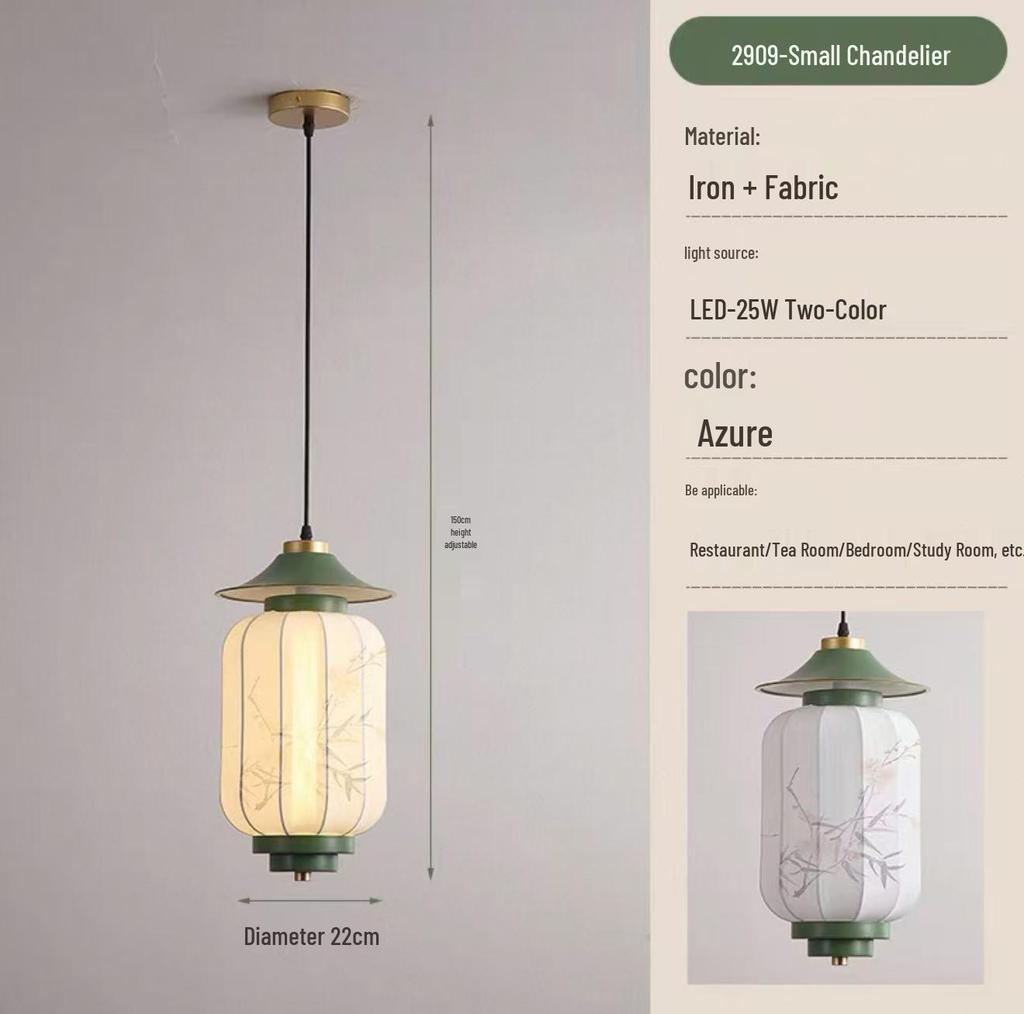 2026 Song Dynasty Aesthetic Pendant Light for Hallways, Dining Tables, and Tea Rooms