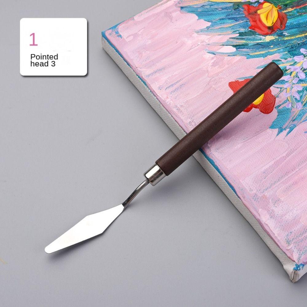Palette Color Mixing Scraper Stainless Steel Palette Spatula Art Painting Scraper  Student