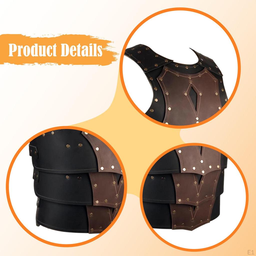 Medieval , Adjustable Vest for Adults, Ideal Masquerade Parties.