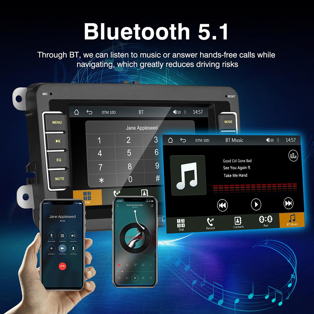 Car Radio For VW Jetta Skoda Multivan Polo Golf Passat Tiguan Touran Multimedia  Autoradio Multimedia Player Smart car systems