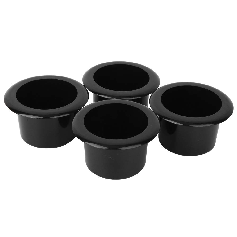 

Wchiuoe 4pcs Cup Holder Drink Holder Recessed ABS Plastic Material Durable Long Life Fit чорний