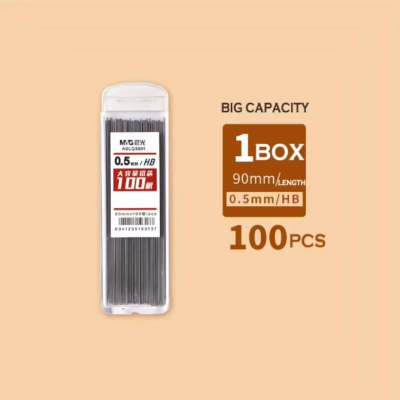 M&G Pencil Refill 2B/HB 0.5mm 0.7mm Graphite Refill Mechanical Pencil Refill Plastic Auto Replacement Pencil Refill