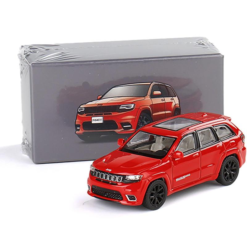 1:64 Jeeps Grand Cherokee SUV Alloy Car Model Diecast Metal Off-road Vehicles Car Model Simulation Miniature Scale Kids Toy Gift