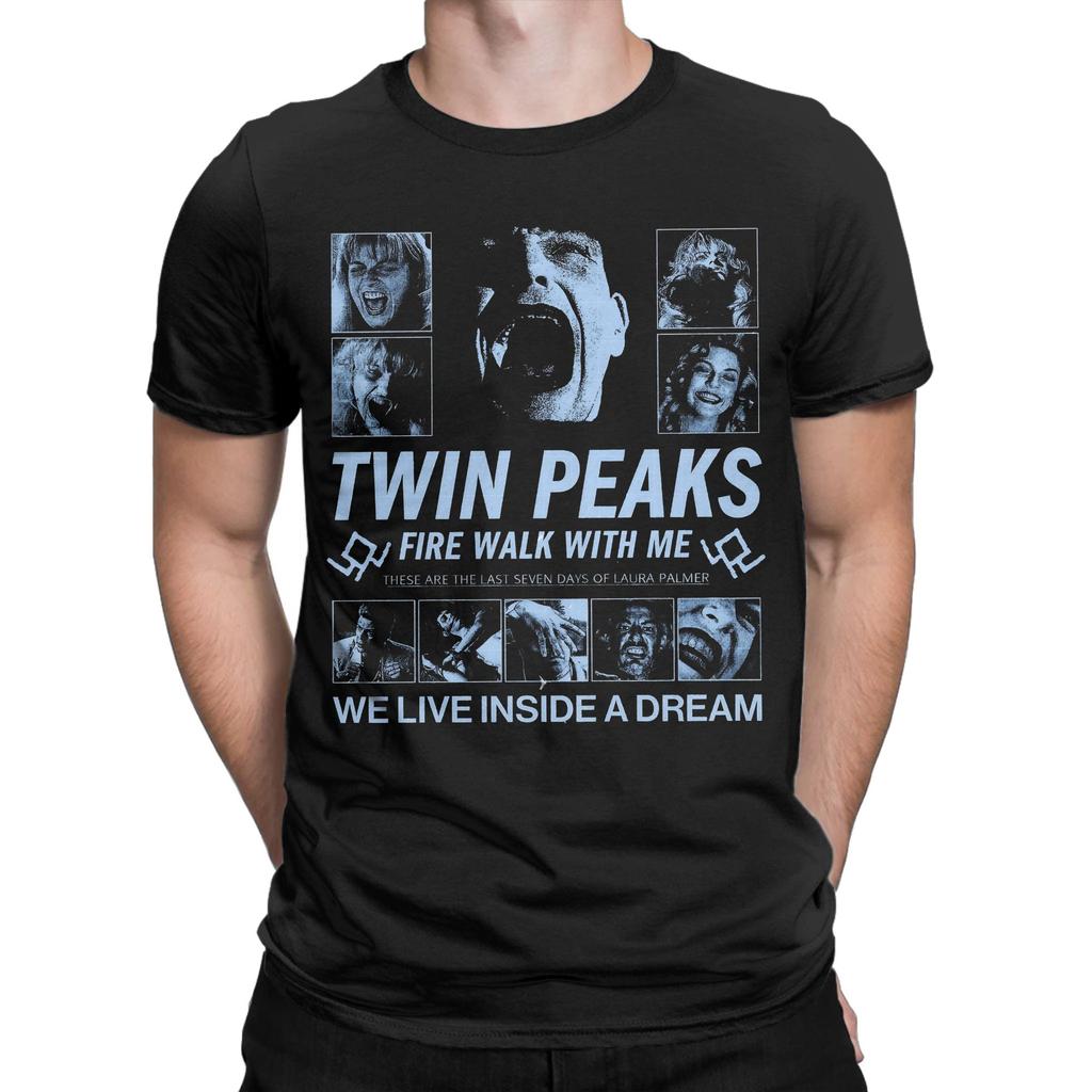 Benvenuti A Twin Peaks Classico Dramma TV Stampa Still T-shirt Unisex Donna Girocollo Cotone Estiva Maglietta Oversize Casual Harajuku Stile Top