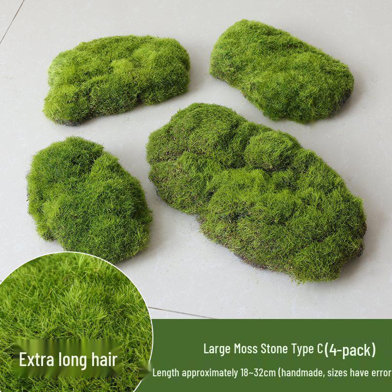 Bionic Artificial Moss Turf Micro Landscape Ornaments for Bonsai and Potted Plant Landscaping