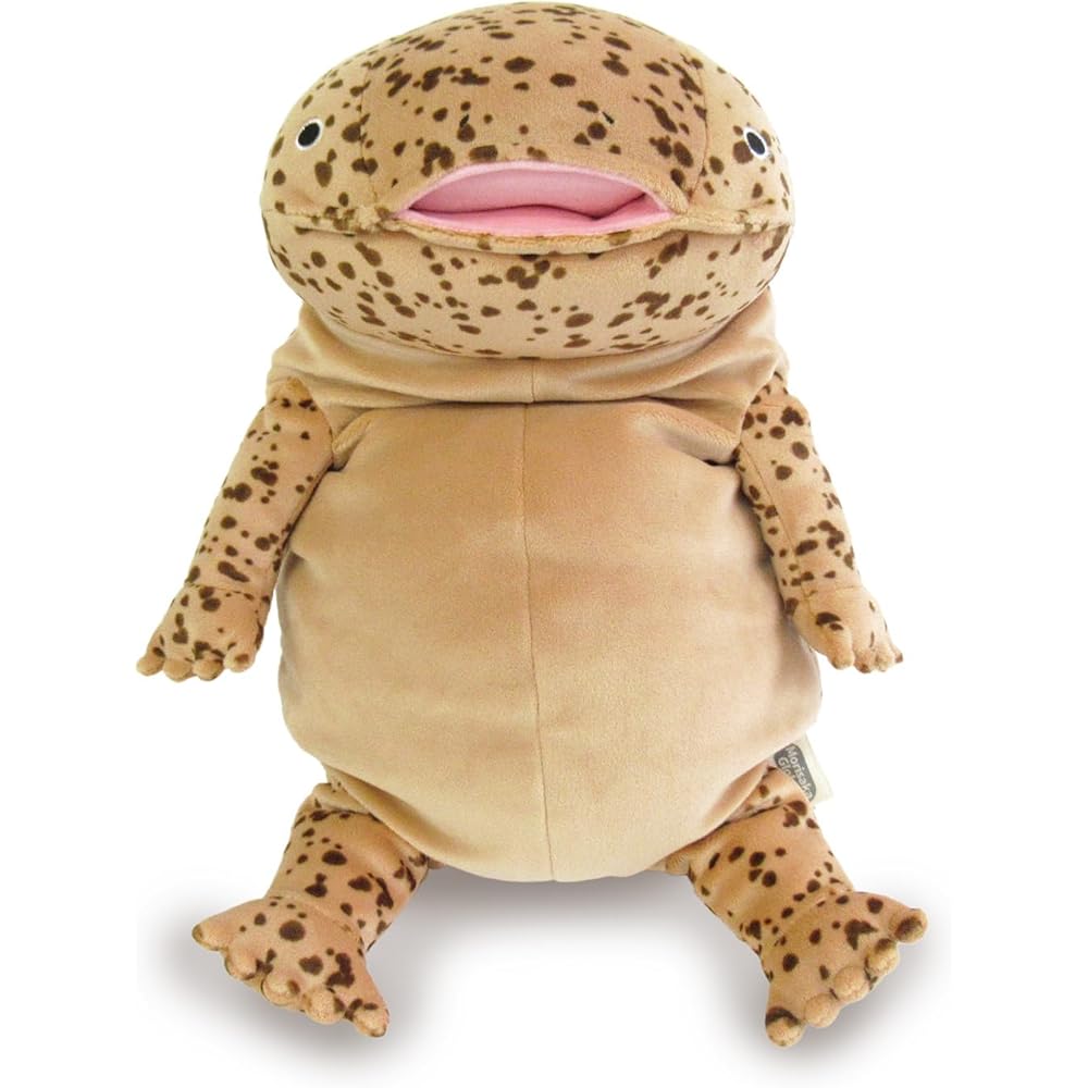 Morisaka Global Mochi Giant Salamander Plush Toy 22x22x30cm Soft Touch Cute Animal Sea Creature MOOO-0350