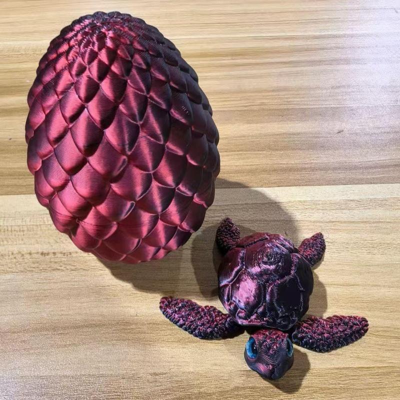 3D-gedruckte Schildkröten-Dekoration, Ornament, bunt, entzückend, PLA-Material, Kunstfigurine für Schlafzimmer, Schreibtischdekoration