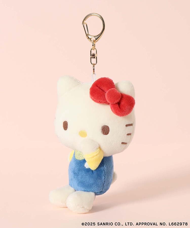 Sanrio Characters Mascot Charm Keychain [Bleu Bleuet] (Hello Kitty)