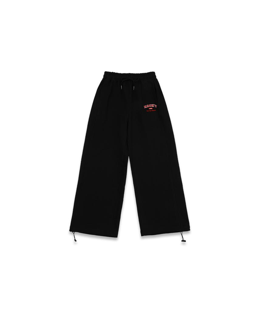 MACKY Club Wide String Sweatpants Black