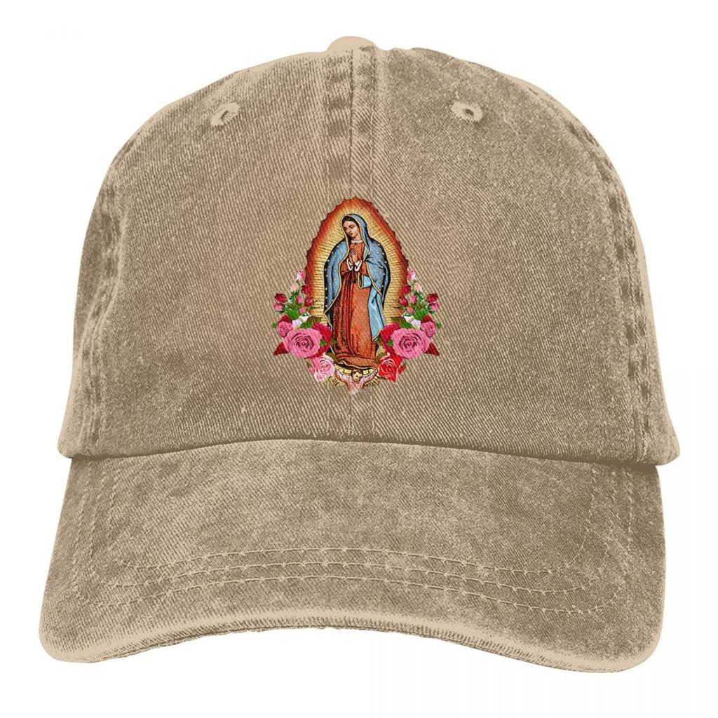 Cappellino da Baseball Unisex La Virgen De Guadalupe Cappellino in Cotone Lavato Vintage Casual per Sport all'Aperto