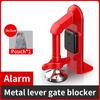 Easy Installation Design Portable Anti-theft Black Door Lock Suitable for Hotel Home and Travel Security Equipment Door Blocker