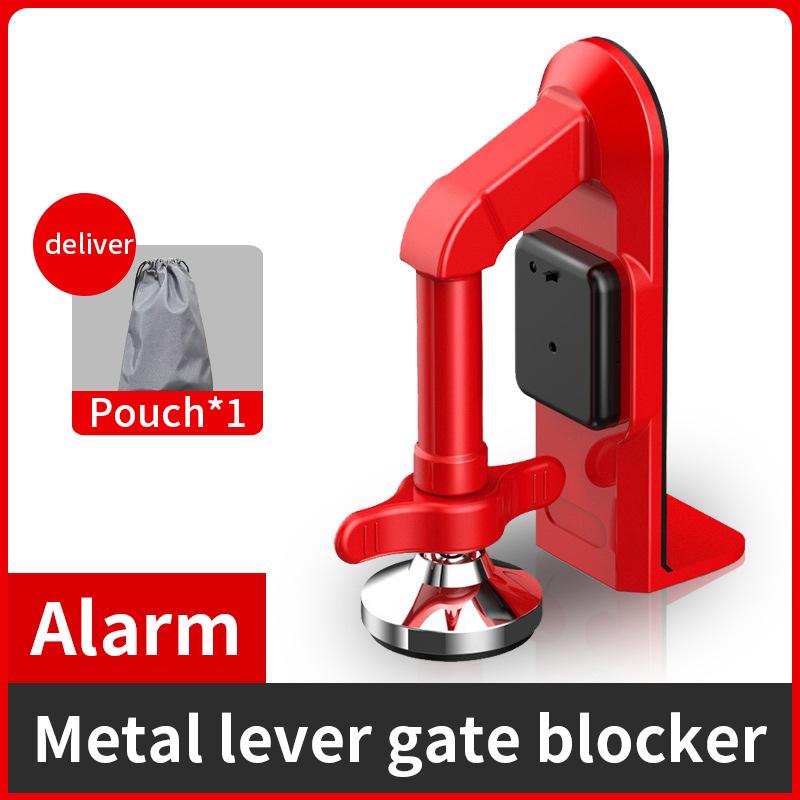 Easy Installation Design Portable Anti-theft Black Door Lock Suitable for Hotel Home and Travel Security Equipment Door Blocker