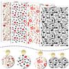 4Pcs Love Heart Transfer Paper for Clay Earring Water Soluble Transfer Paper A0KF