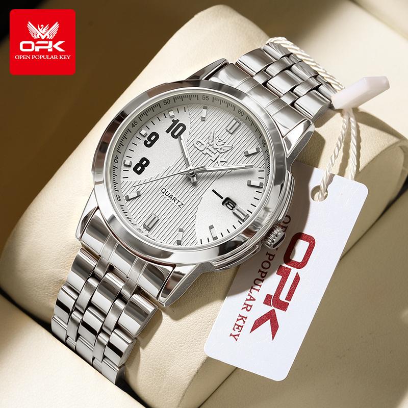 OPK Brand Men's Watch Casual Fashion Night Light Quartz Watch Men's 6021