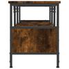 TV Cabinet Smoked Oak 100 x 35 x 45 cm Wood Based Material & Iron