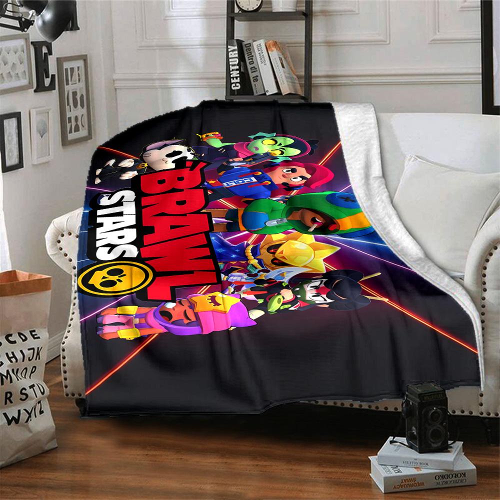 Brawl Stars Blanket Ultra-Soft Great for Office Livingroom Office Chair All-Season Use Warmthful Decor Gifts For Family Or Friends