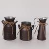 Metal Floral Holder, Durability Rusts Finish Country Holder Milk Can for Homes Gardening Flower Holder Decorations
