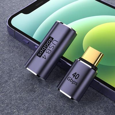 40 Gbps Laptop Plug Type C Adapter Female To Male Converter USB C