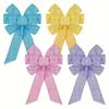 Beautiful Spring Floral Wreath With Stylish Bow In Multiple Colors For Festive Decor