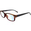 Megan [.co.jp Exclusive] Men's Blue Light Blocking Reading Glasses, Stylish, Thin, Tortoiseshell Design, Stylish Square Design, No Adjustment Required