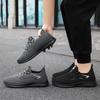 Sneakers Herren Herbst Fliegendes Stricken Freizeitschuhe Weiche Sohle Leichte Laufschuhe Übergröße Herrenschuhe