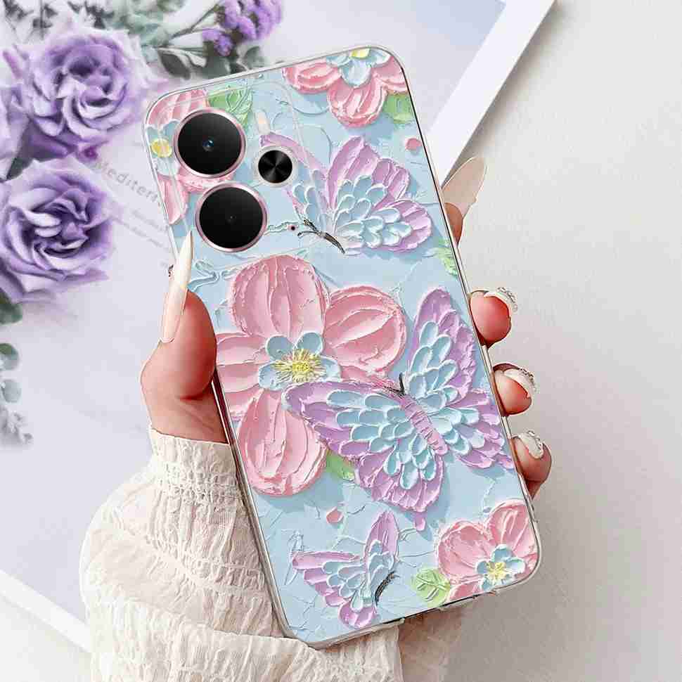 Bumper Clear Case For Realme 14 5G Soft Transparent Cases Silicone Shockproof Cover For Realme 14 14X Pro Realme14Pro Fundas