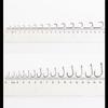 FTK High Carbon Steel Single Fishing Hook, Barbed Sharp Point, Strong Tensile Resistance for Saltwater 100Pcs