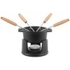 Staub Mini Chocolate Fondue Set, Black, 10cm - Fondue Pot [Officially Distributed in Japan] Speciality 40509-587
