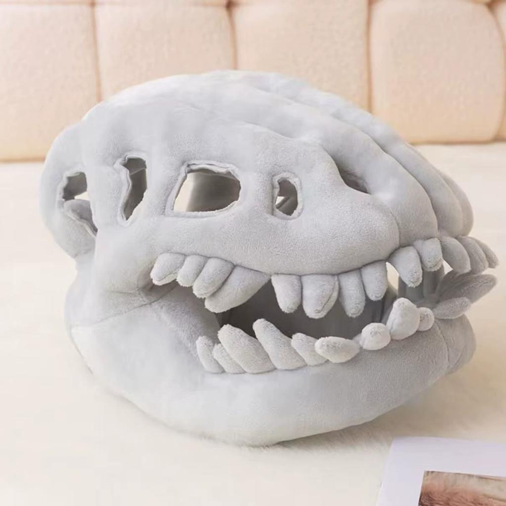 Dinosaur Plush Headgear Set Celebrity-Style Funny Dinosaur Skeleton Hat Soft Cartoon Costume Accessory Party Prop Toys Kid Gifts