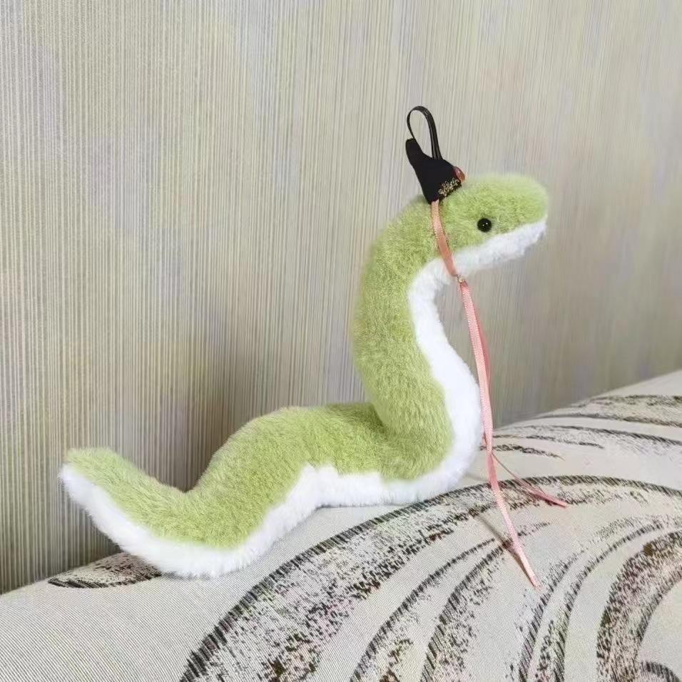 Cute Little Snake Plush Toy, Children's Fabric Doll, Green Snake Plush Toy, Sofa And Living Room Decoration