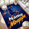 Custom Name Personalized Kylian Mbappe Print Carpet, Versatile Home Decor Rug, for Playroom, Apartment, Balcony, Entryway, Hallway Gift
