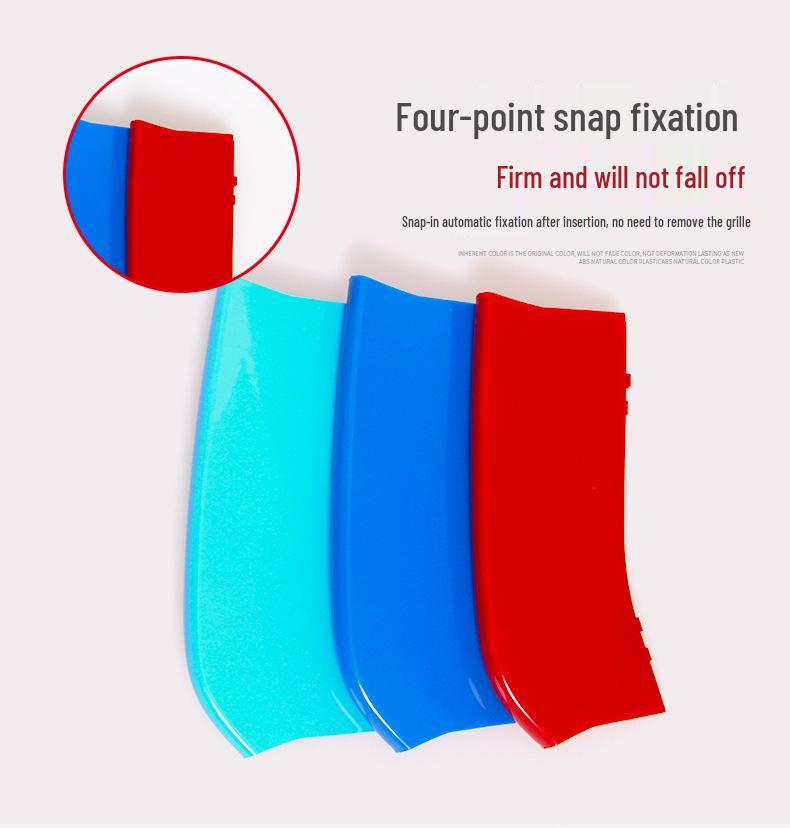 BMW X5/X6 Kidney Grille Trim: Three-Color Stripe Decoration for 3/5 Series, X5/X6 Models