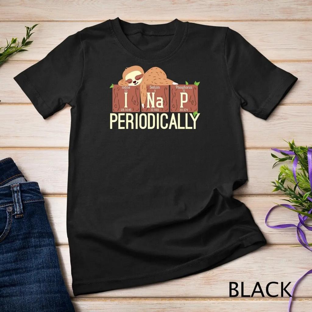 I Nap Periodically Funny Science Lover Sloth T Shirt