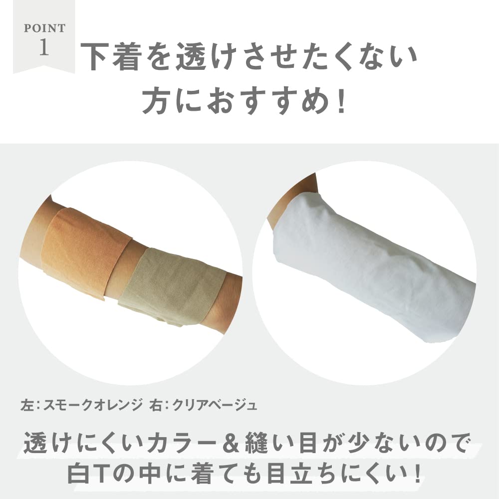 Gunze New Crew Neck Sleeveless Inner Top with Clear Size CUT OFF Series Men's T-Shirt Sweat-Absorbing Pads, Beige, M,