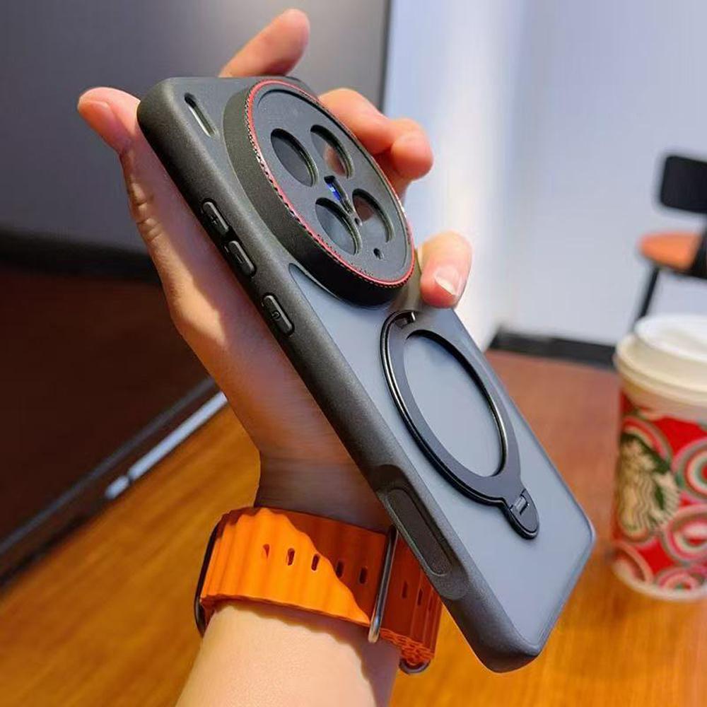 Manyetik Tutucu Stand Kılıfı Vivo X200 Ultra X200s X200 Pro Mini İçin 360° Dönebilir Düşme Önleyici Kamera Korumalı Darbeye Dayanıklı Kılıf