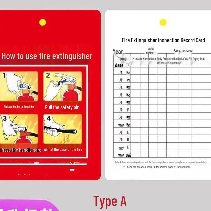 miflame Fire Extinguisher Inspection Tag
