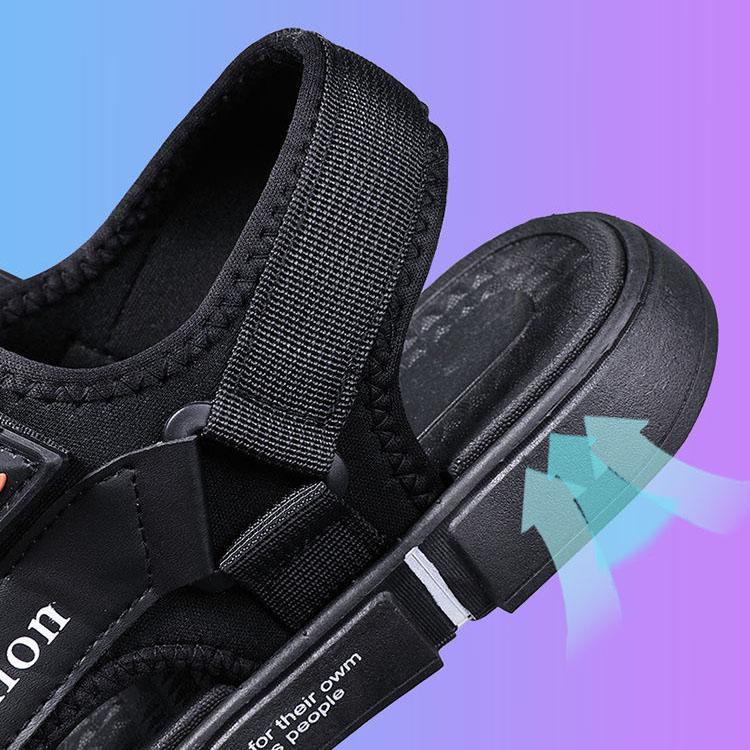 Summer Men's Sandals Large Size Casual Non-slip Beach Driving Cool Shoes Soft Sole Flat Sports Slippers