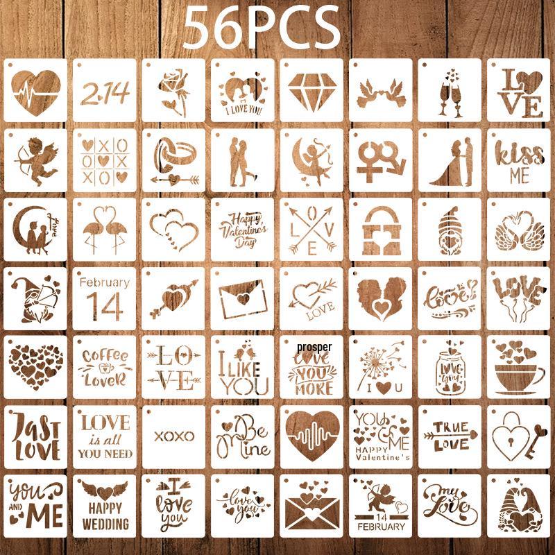 Трафарет «Сердце» для Дня святого Валентина своими руками: Романтический узор с парой