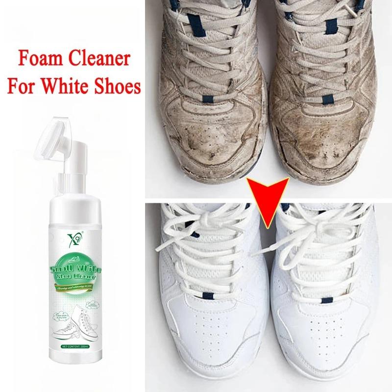 Schaumreiniger Für Weiße Schuhe Aufhellend Flecken Schmutz Entfernen Gelb Entfärbend Spray Weiße Schuhe Schnelle Reinigung Pflegeprodukt