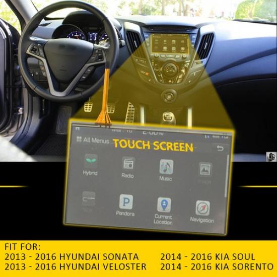 4Pin Radio Touch-Screen Glass For Digitizer 2013-2016 Hyundai Veloster Sonata 7