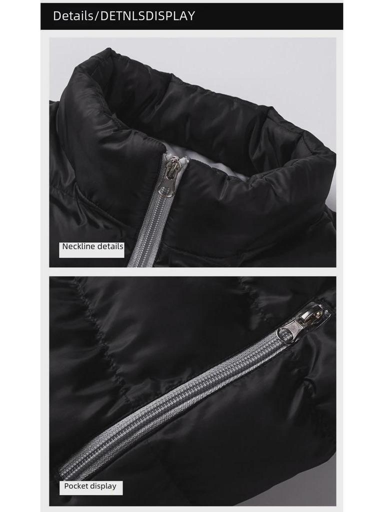 Men's Winter Stand Collar Down Cotton Running Jacket 2023