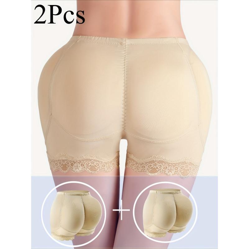 Full gren Höjning av höfter Mellanhög midja Spetskant Stöddel för skinkor Korsett Kroppsformande Boxershorts