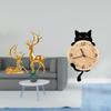 Elegant Resin Deer Figurines And Wall Clock Ornaments for Living Room Bedroom Office Decor