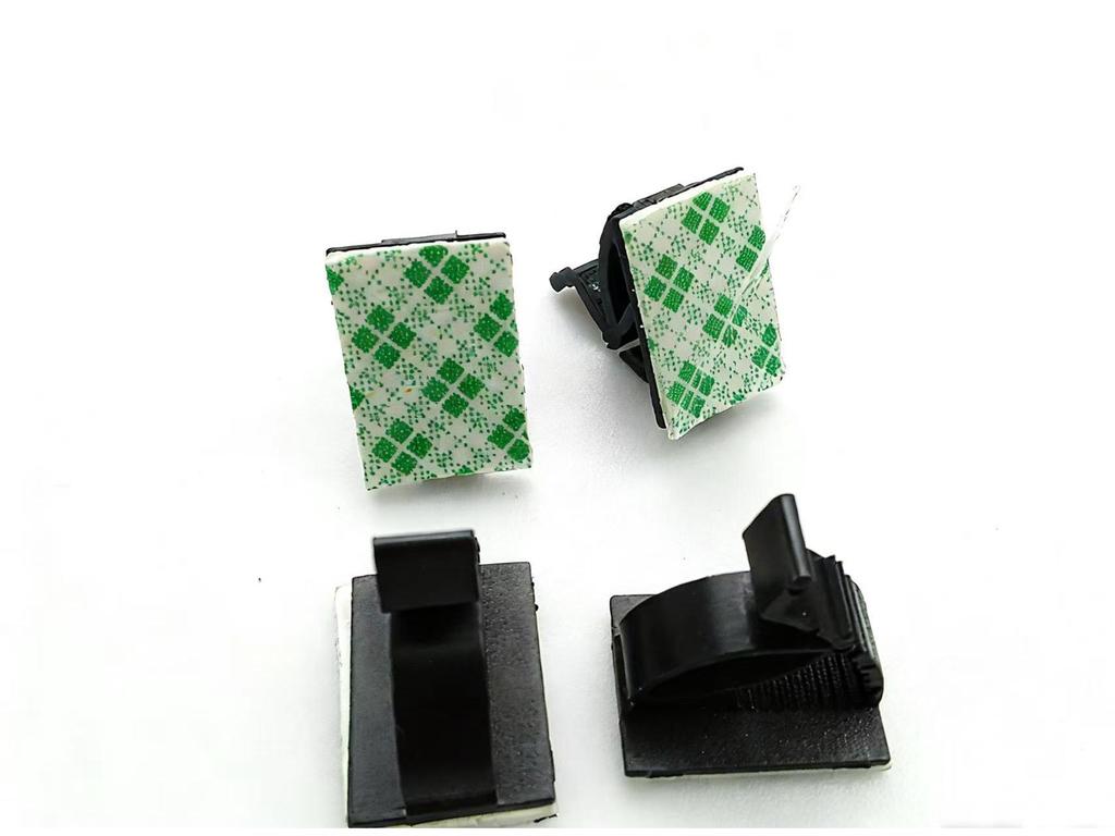 Self-Adhesive Cable Clips for Wall & Desktop - Multi-Specification Plastic Base for Cable Management