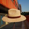 French Vintage Vacation Treasure Grass Woven Jazz Top Hat Women'S Summer Shade Sun Protection Tourism Beach Panama Straw Hat