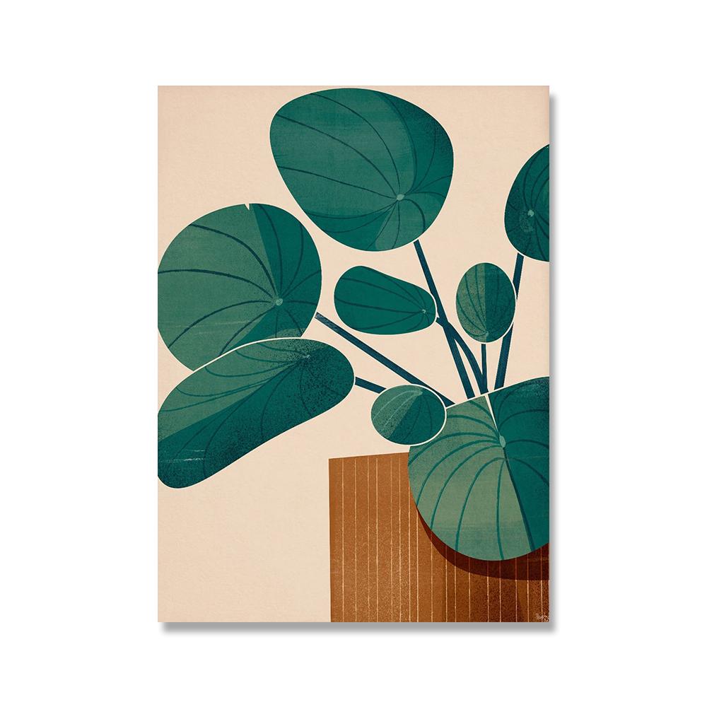 Boho Pflanzen Leinwand Poster Blatt Palme Botanische Kunstdrucke Minimalistisches Gemälde Nordischer Stil Bilder Moderne Wohnzimmerdekoration Ohne Rahmen
